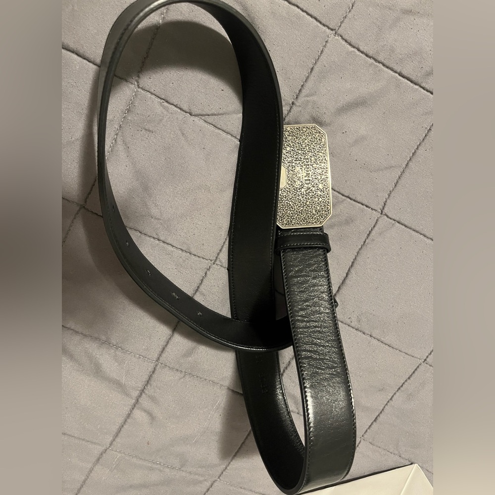 Prada Black Leather Belt
